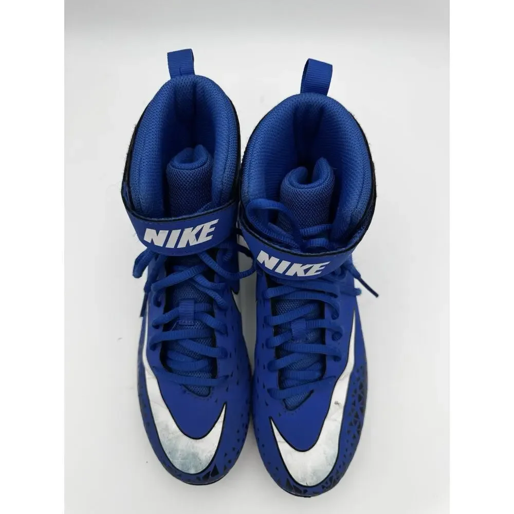 Nike Fastflex Youth 6Y Blue High Top Turf Cleats Athletic Shoes